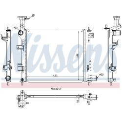 Radiateur Refroidissement Moteur Pour Kia Picanto 253101Y000 253101Y100