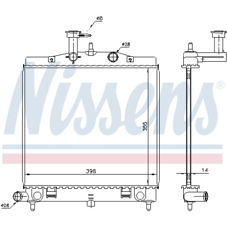 Radiateur Refroidissement Moteur Pour Kia Picanto 2531007500 2531007510