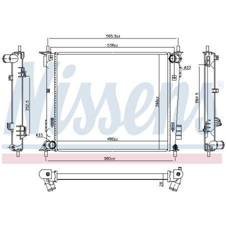 Radiateur Refroidissement Moteur Pour Kia Soul I 253102K200 253102K700