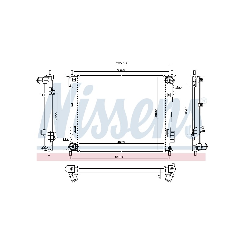 Radiateur Refroidissement Moteur Pour Kia Soul I 253102K200 253102K700