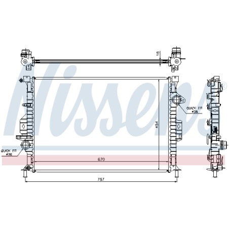 Radiateur Refroidissement Moteur Pour Ford Mondeo IV S-Max Volvo S60 II S80 V40