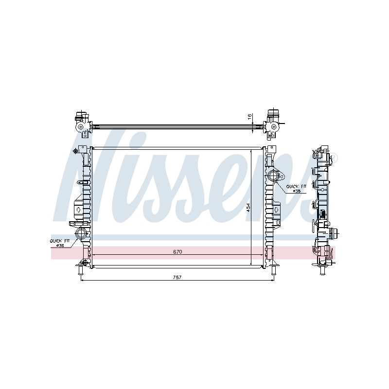 Radiateur Refroidissement Moteur Pour Ford Mondeo IV S-Max Volvo S60 II S80 V40