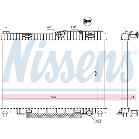 Radiateur Refroidissement Moteur Pour Ford B-Max Fiesta VI KA 1772874 5054660