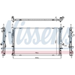Radiateur Refroidissement Moteur Pour Ford Tourneo Transit 1771533 1776889