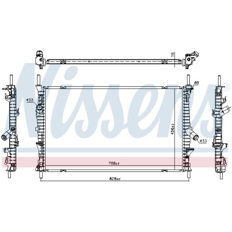 Radiateur Refroidissement Moteur Pour Ford Tourneo Transit 1771533 1776889