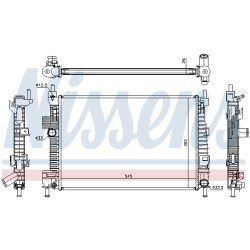 Radiateur Refroidissement Moteur Pour Ford C-Max II Grand 1684912 1897411