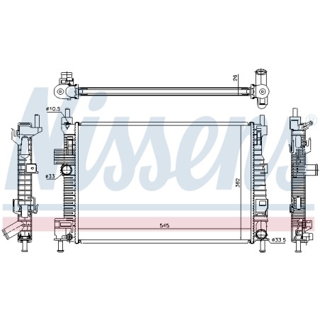 Radiateur Refroidissement Moteur Pour Ford C-Max II Grand 1684912 1897411