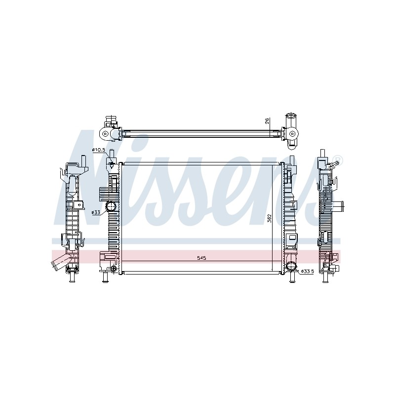 Radiateur Refroidissement Moteur Pour Ford C-Max II Grand 1684912 1897411