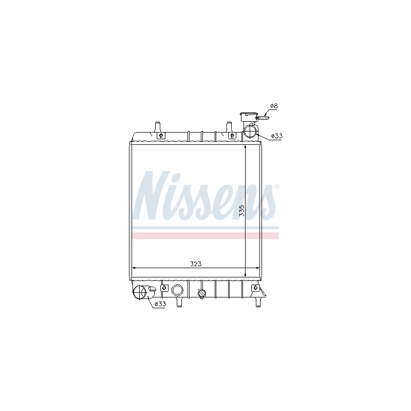 Radiateur Refroidissement Moteur Pour Hyundai Accent II 25310-25050 2531025Q10