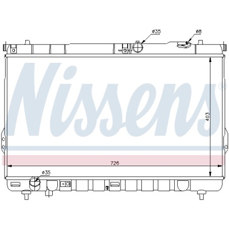 Radiateur Refroidissement Moteur Pour Hyundai Santa Fé I I/SUV 25310-26400