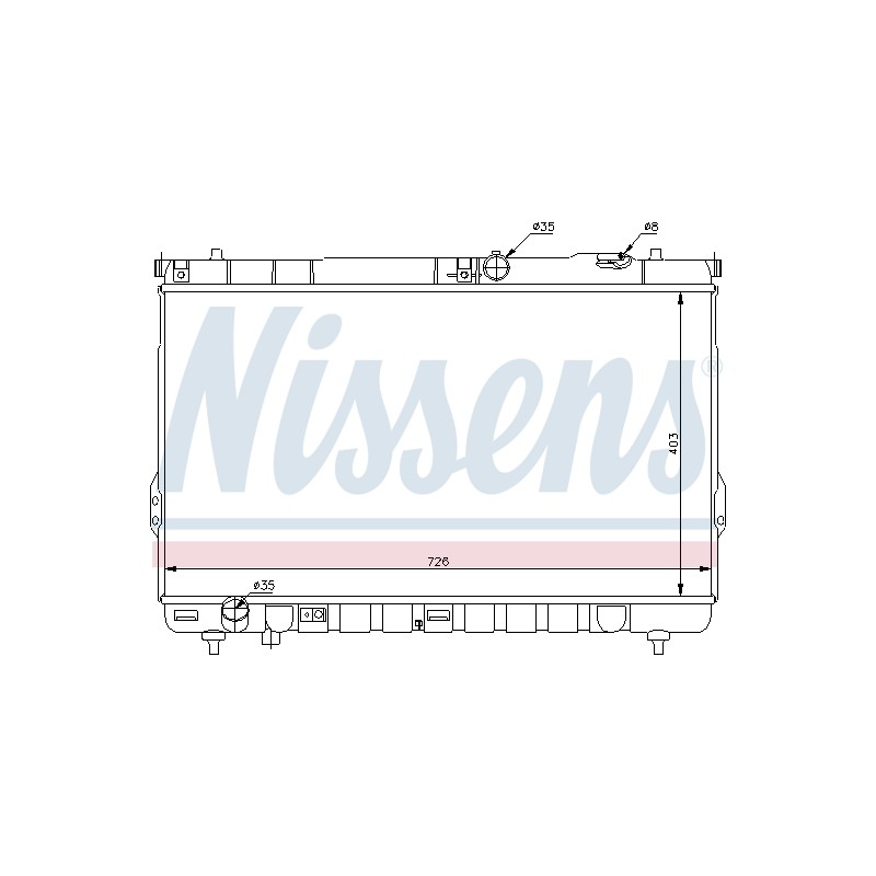 Radiateur Refroidissement Moteur Pour Hyundai Santa Fé I I/SUV 25310-26400