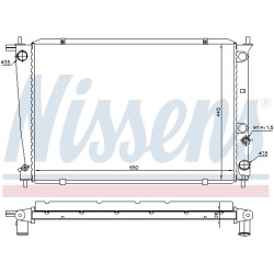 Radiateur Refroidissement Moteur Pour Hyundai H-1 Travel H-1/Starex 25310-4A100