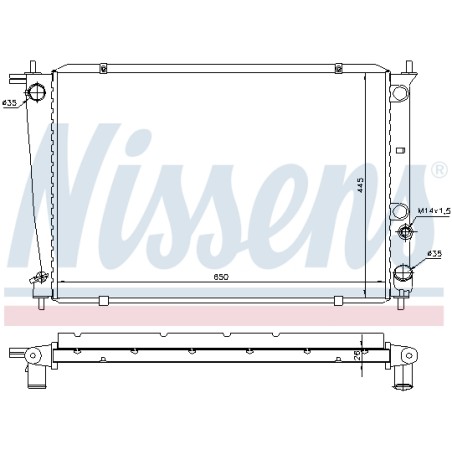 Radiateur Refroidissement Moteur Pour Hyundai H-1 Travel H-1/Starex 25310-4A100