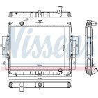 Radiateur Refroidissement Moteur Pour Hyundai Galloper I II HB031400 HR171401