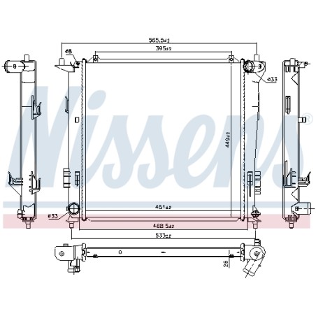 Radiateur Refroidissement Moteur Pour Hyundai i30 Kia Ceed Pro Cee'D