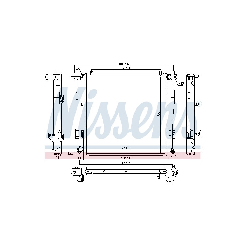 Radiateur Refroidissement Moteur Pour Hyundai i30 Kia Ceed Pro Cee'D