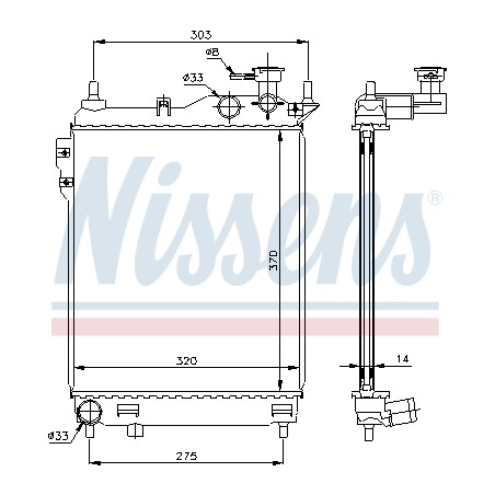 Radiateur Refroidissement Moteur Pour Hyundai Getz 25310-1C200 253101C206