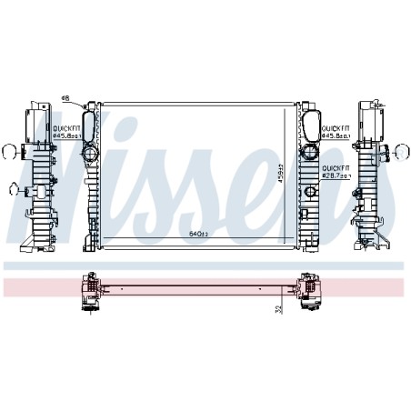 Radiateur Refroidissement Moteur Pour MERCEDES Classe E T-Model CLS