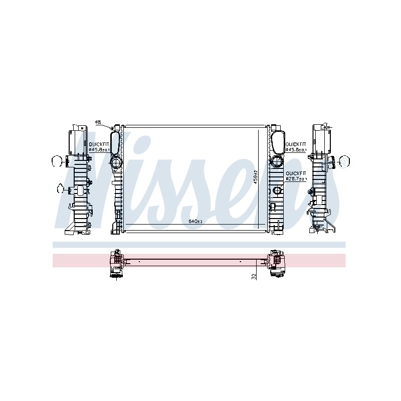 Radiateur Refroidissement Moteur Pour MERCEDES Classe E T-Model CLS
