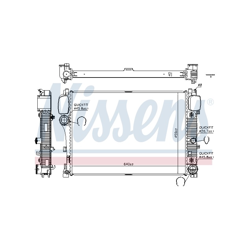 Radiateur Refroidissement Moteur Pour MERCEDES Classe S