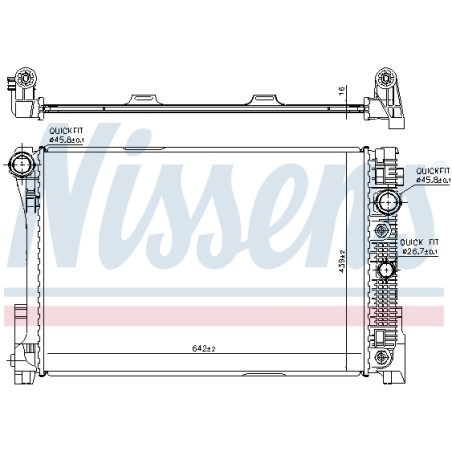 Radiateur Refroidissement Moteur Pour MERCEDES Classe C T-Model E GLK SLK