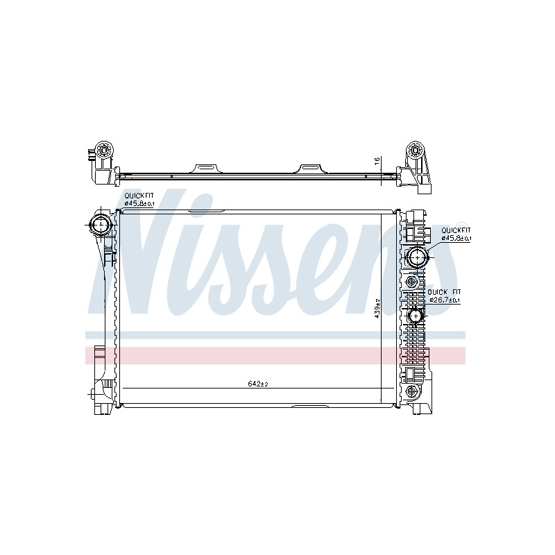 Radiateur Refroidissement Moteur Pour MERCEDES Classe C T-Model E GLK SLK
