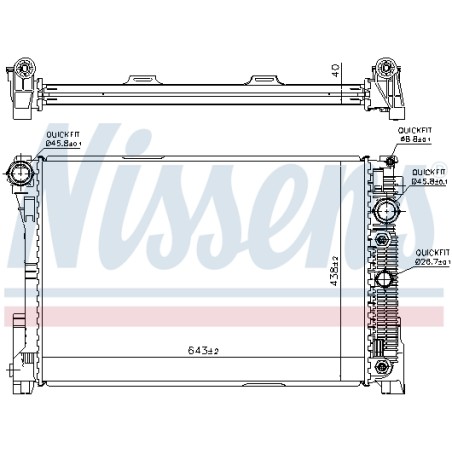 Radiateur Refroidissement Moteur Pour MERCEDES Classe C T-Model E GLK CLS