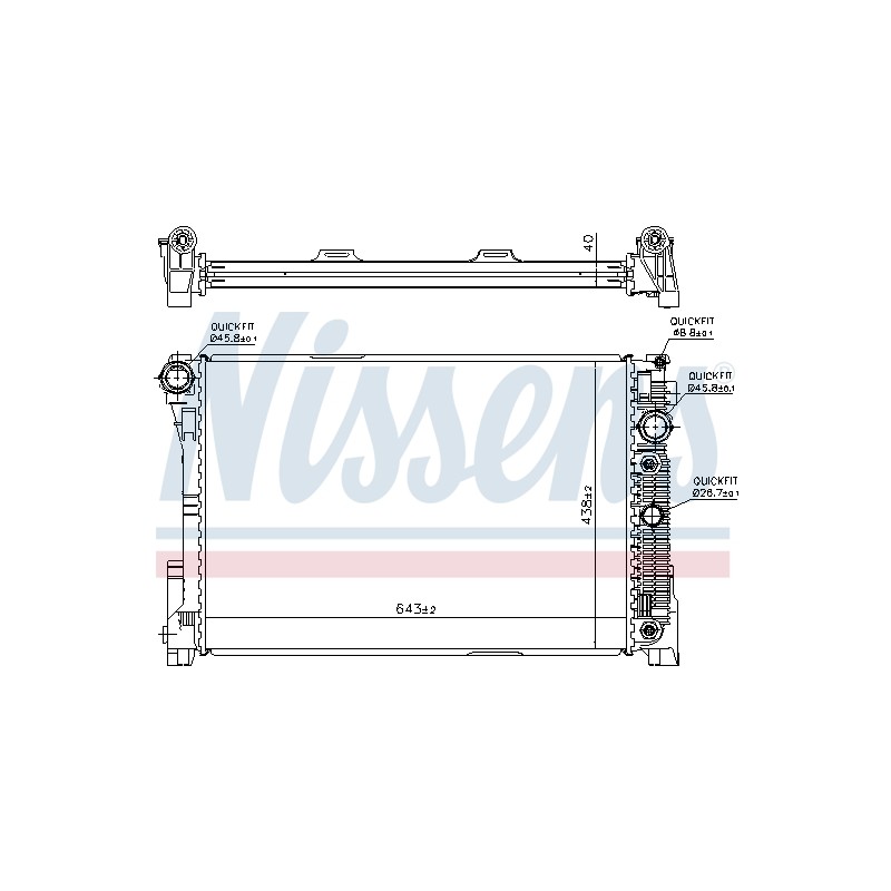 Radiateur Refroidissement Moteur Pour MERCEDES Classe C T-Model E GLK CLS
