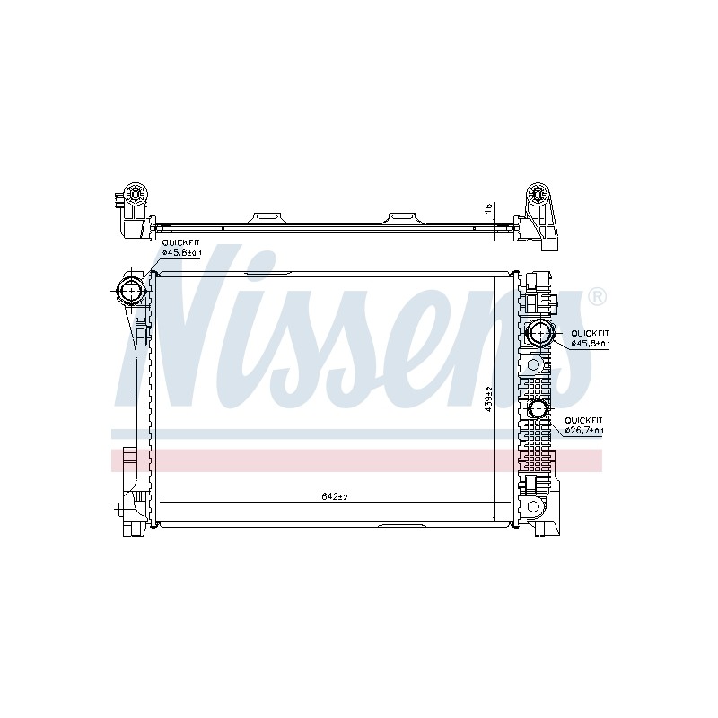 Radiateur Refroidissement Moteur Pour MERCEDES Classe C T-Model