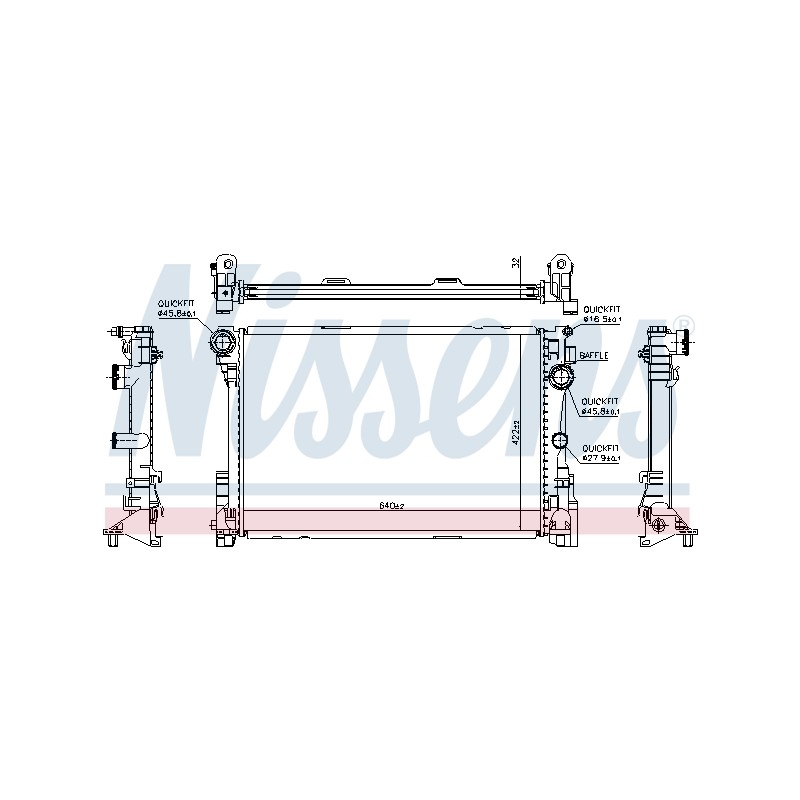 Radiateur Refroidissement Moteur Pour MERCEDES Classe C T-Model E CLS SLC SLK