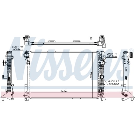 Radiateur Refroidissement Moteur Pour MERCEDES Classe C T-Model E GLK SLK