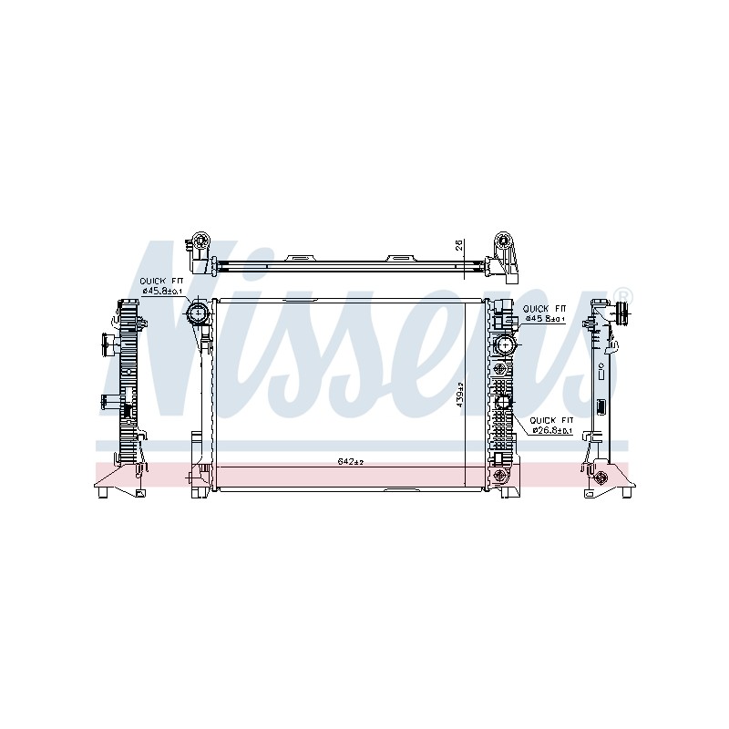 Radiateur Refroidissement Moteur Pour MERCEDES Classe C T-Model E GLK SLK