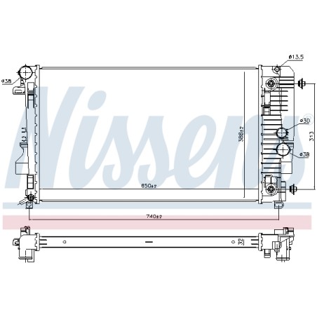 Radiateur Refroidissement Moteur Pour MERCEDES Viano Vito