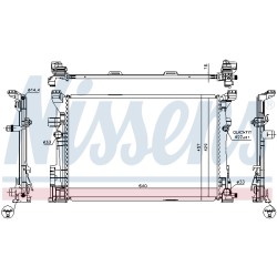Radiateur Refroidissement Moteur Pour Infiniti Q30 QX30 MERCEDES CLA Classe A B