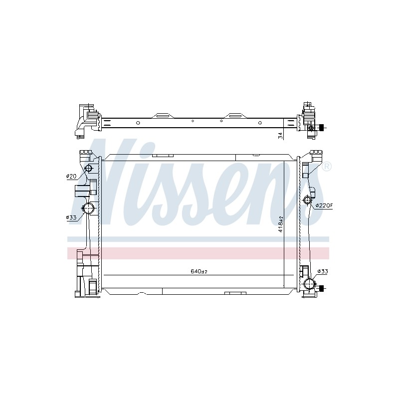 Radiateur Refroidissement Moteur Pour Infiniti Q30 QX30 MERCEDES CLA Classe A B