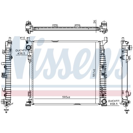 Radiateur Refroidissement Moteur Pour MERCEDES Classe GL M GLE GLS