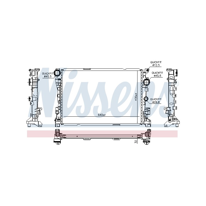 Radiateur Refroidissement Moteur Pour MERCEDES Classe C T-Model E CLS SL SLK