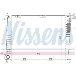 Radiateur Refroidissement Moteur Pour Renault Clio III Modus 8200468931