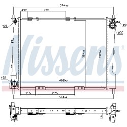 Radiateur Refroidissement Moteur Pour Renault Clio III 8200443896 8200489879