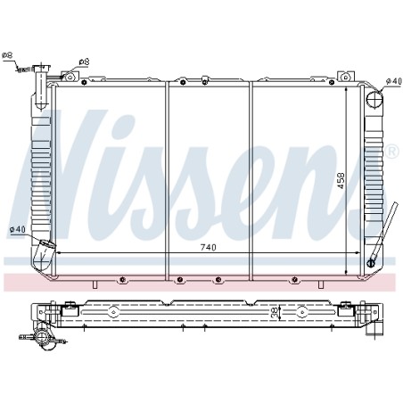 Radiateur Refroidissement Moteur Pour Nissan Patrol GR IV 21400-20J00 214100Y900