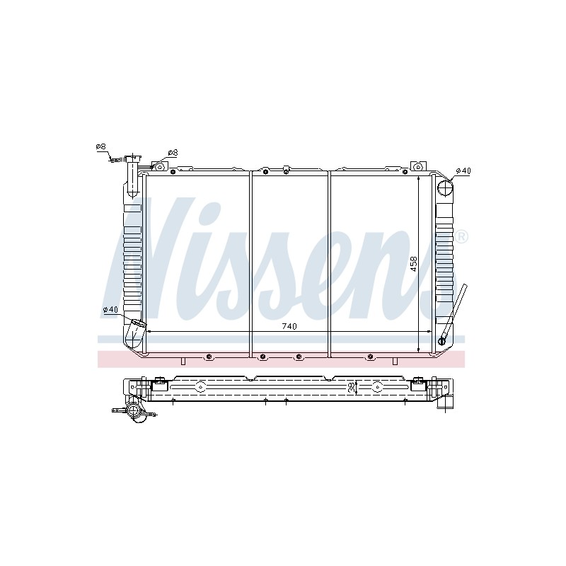 Radiateur Refroidissement Moteur Pour Nissan Patrol GR IV 21400-20J00 214100Y900