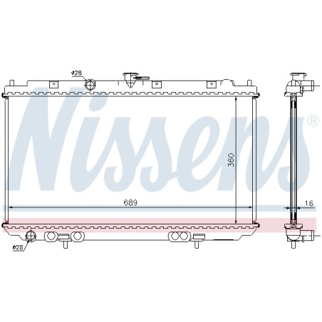 Radiateur Refroidissement Moteur Pour Nissan Almera II Hatchback 21410-BM400
