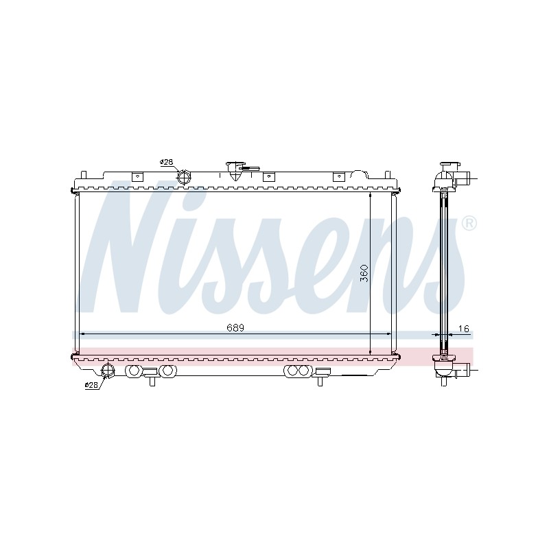 Radiateur Refroidissement Moteur Pour Nissan Almera II Hatchback 21410-BM400