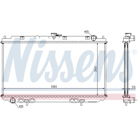 Radiateur Refroidissement Moteur Pour Nissan Almera II Hatchback 21410-BN300