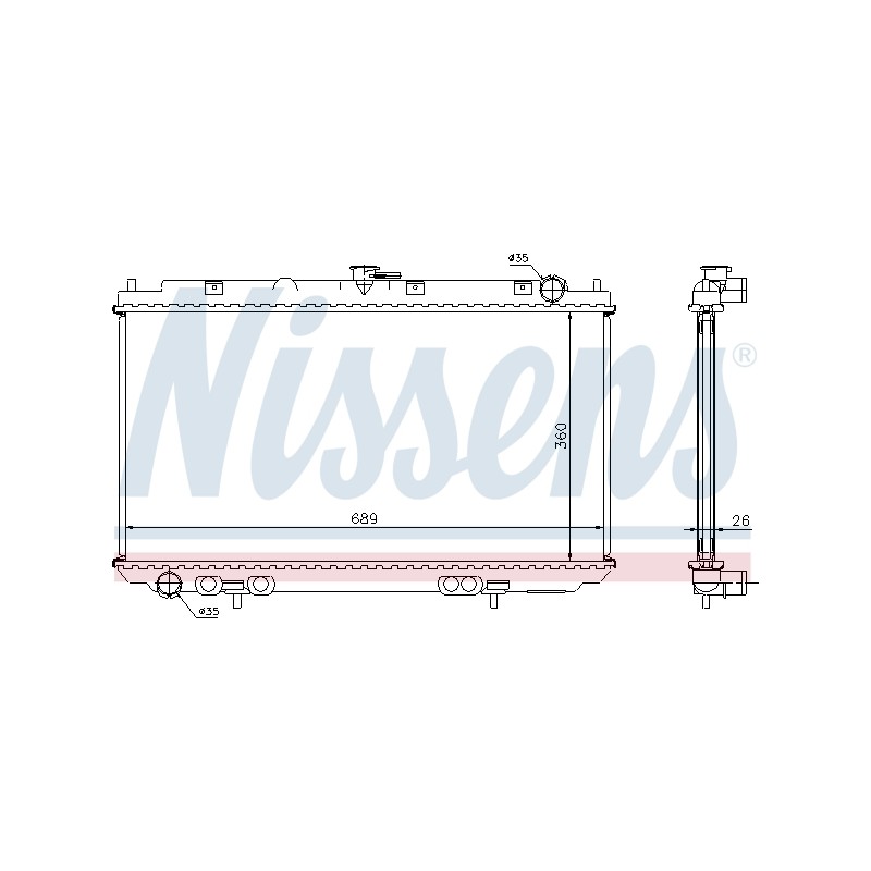 Radiateur Refroidissement Moteur Pour Nissan Almera II Hatchback 21410-BN300