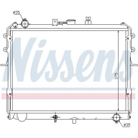 Radiateur Refroidissement Moteur Pour Mazda E-Serie R2S215V0X S207-15-200