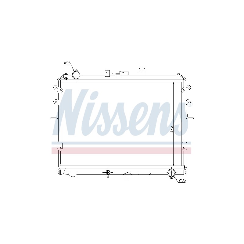Radiateur Refroidissement Moteur Pour Mazda E-Serie R2S215V0X S207-15-200