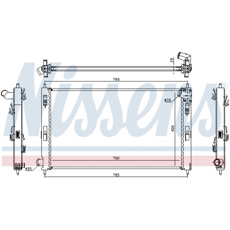 Radiateur Refroidissement Moteur Pour Peugeot Citroën Mitsubishi 1330.V1 1330T0