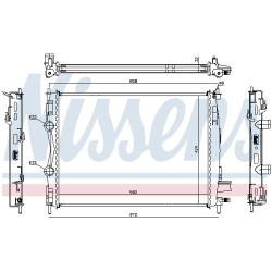 Radiateur Refroidissement Moteur Pour Nissan Qashqai +2 I Van 21400JD50A