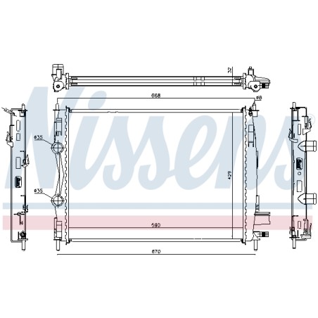 Radiateur Refroidissement Moteur Pour Nissan Qashqai +2 I Van 21400JD50A